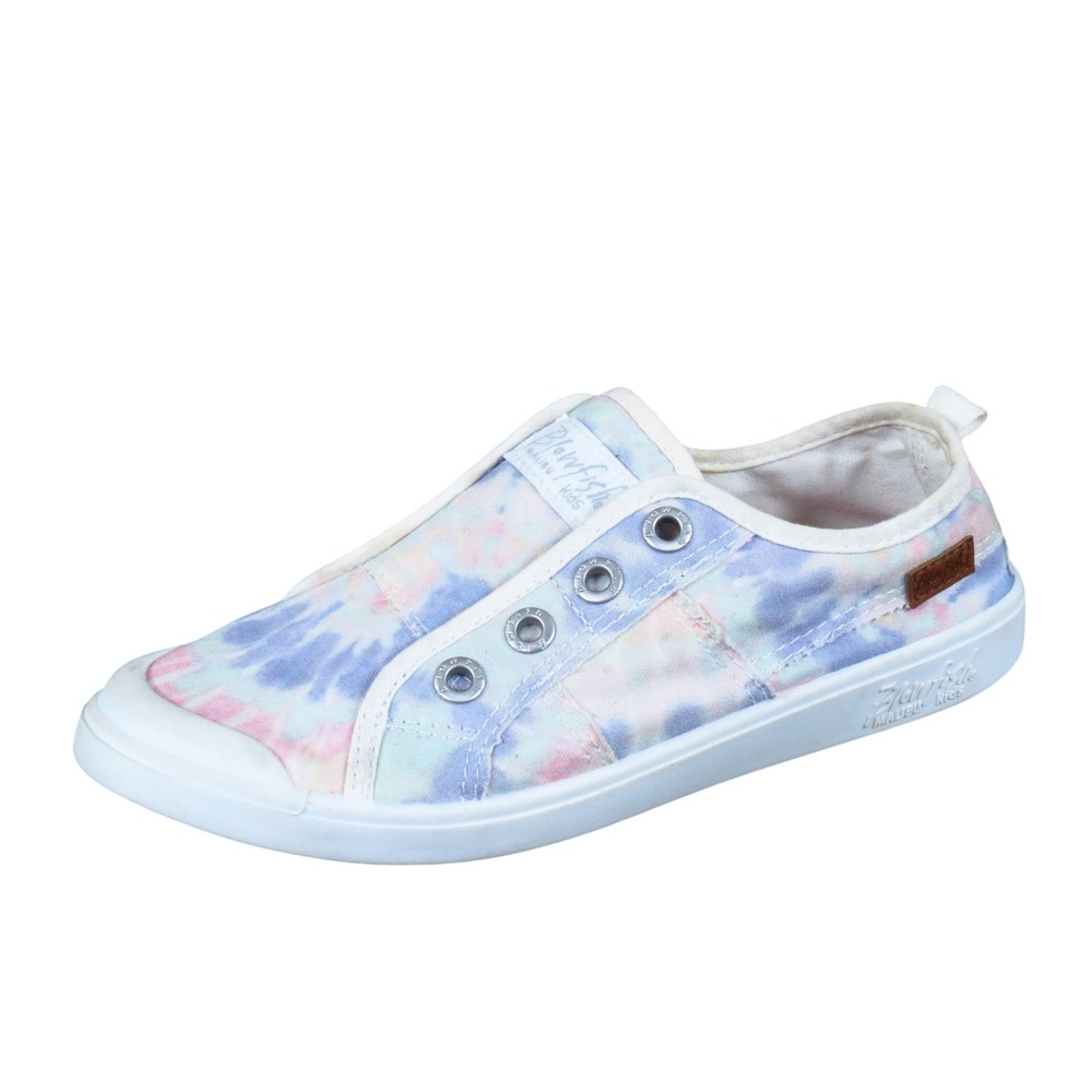 Blowfish Malibu Valli Kids Slip On Sneaker Sz 4 Play Shoe Multi Tie Dye Textile